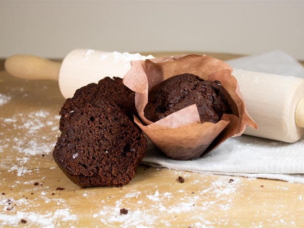 Glutenvrije chocolade muffin per 2