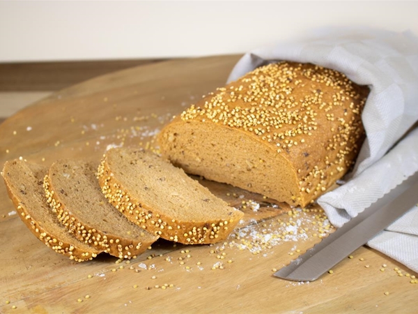 Glutenvrij meerzaden goudblond brood